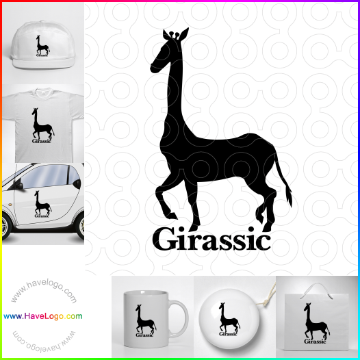 Compra un diseño de logo de jirafa 3060