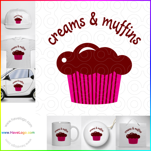Compra un diseño de logo de muffin 5851