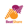 Logo sito web di condivisione di musica