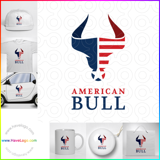 Compra un diseño de logo de American Bull 62215