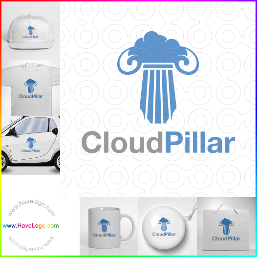 Compra un diseño de logo de Cloud Pillar 63891