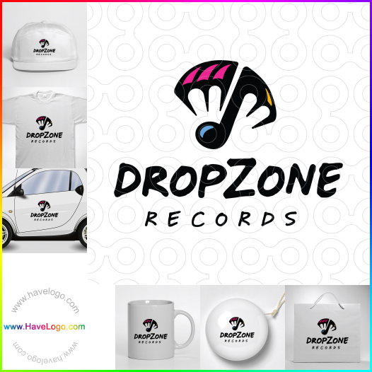 Compra un diseño de logo de Dropzone Records 60545