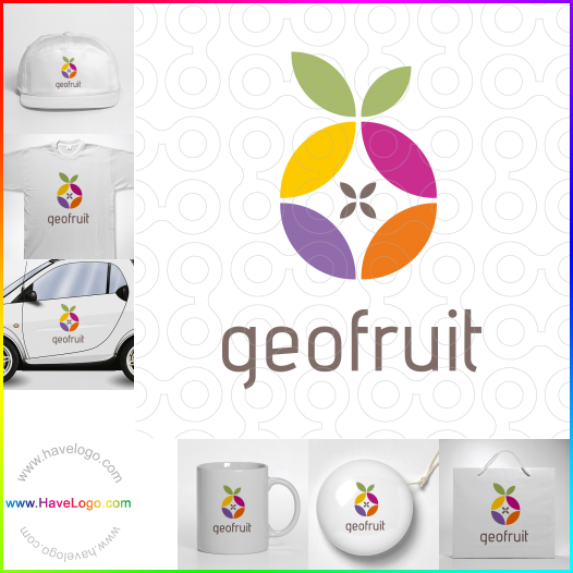 Compra un diseño de logo de Geo Fruit 62452