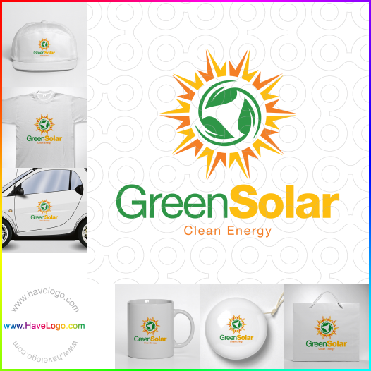 Compra un diseño de logo de Verde solar 65551