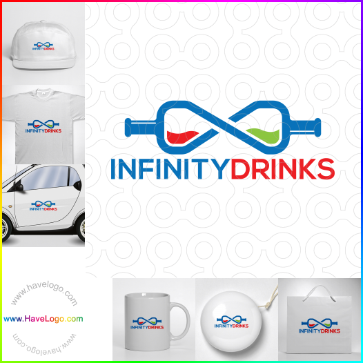 Compra un diseño de logo de Infinity Drinks 64484