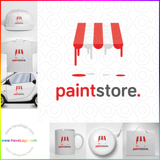 Compra un diseño de logo de Tienda de pintura 62229