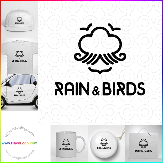 Acquista il logo dello Pioggia e uccelli 63675