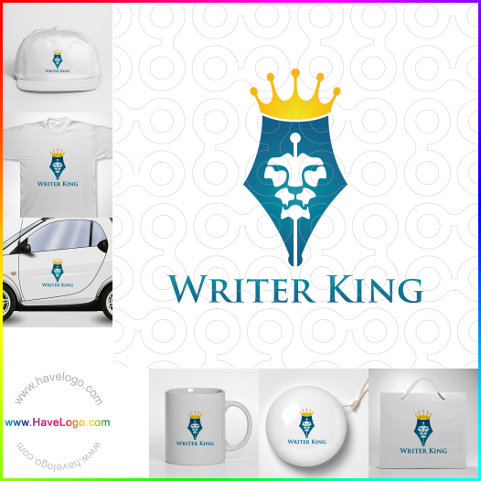 Compra un diseño de logo de Writer King 61933