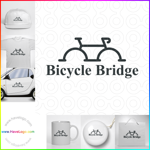 Compra un diseño de logo de puente de bicicleta 66226