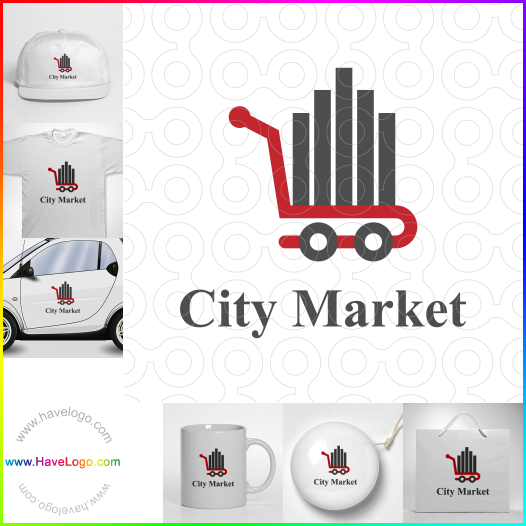 Koop een stadsmarkt logo - ID:59968