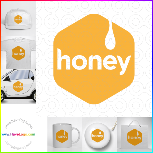 Compra un diseño de logo de mercado de la miel 21464