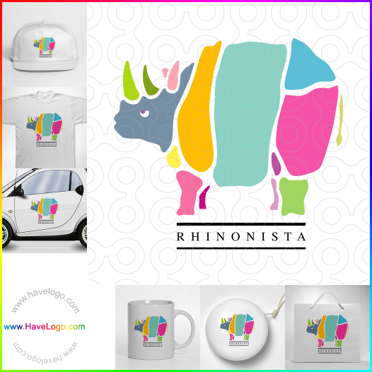 Acquista il logo dello rinoceronte 46823