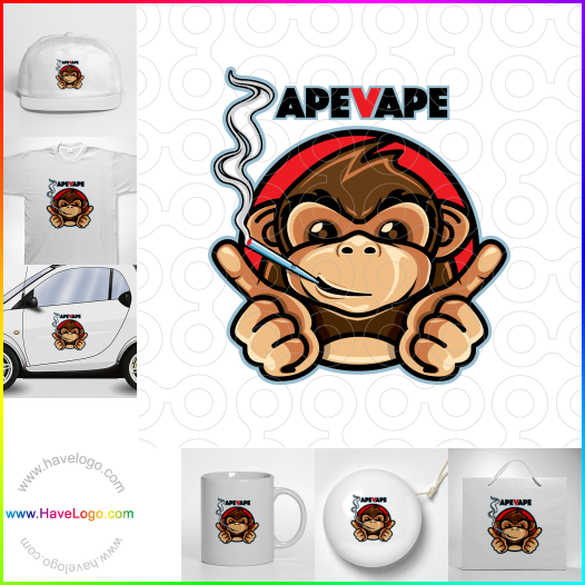Koop een Aap Vape logo - ID:62029