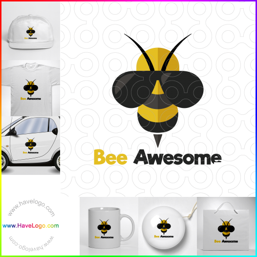 Compra un diseño de logo de Bee Awesome 60683