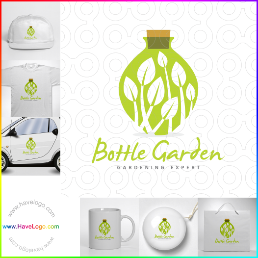 Compra un diseño de logo de Bottle Garden 63605