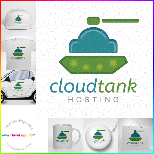 Compra un diseño de logo de Cloud Tank 62345