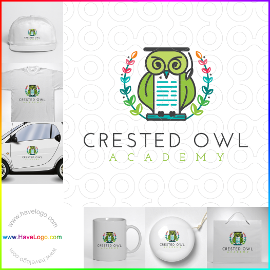 Koop een Crested Owl Academy logo - ID:63673