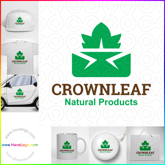 Compra un diseño de logo de Crown Leaf 61952