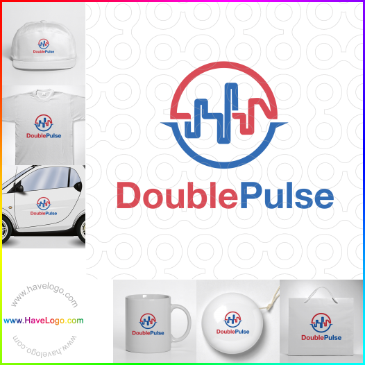 Compra un diseño de logo de Doble pulso 63882