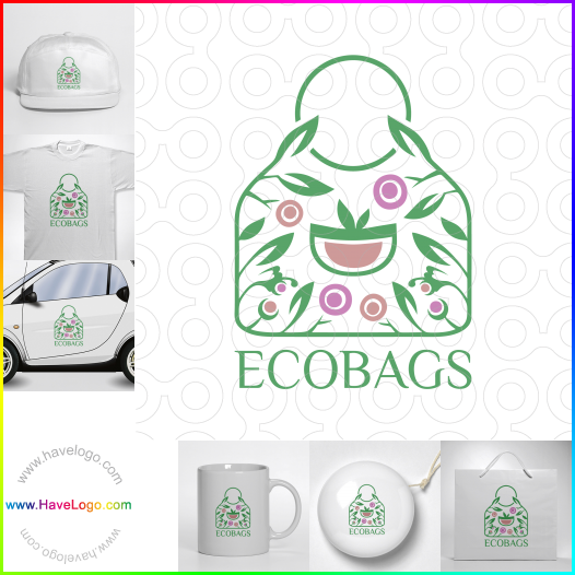 Compra un diseño de logo de EcoBags 63476