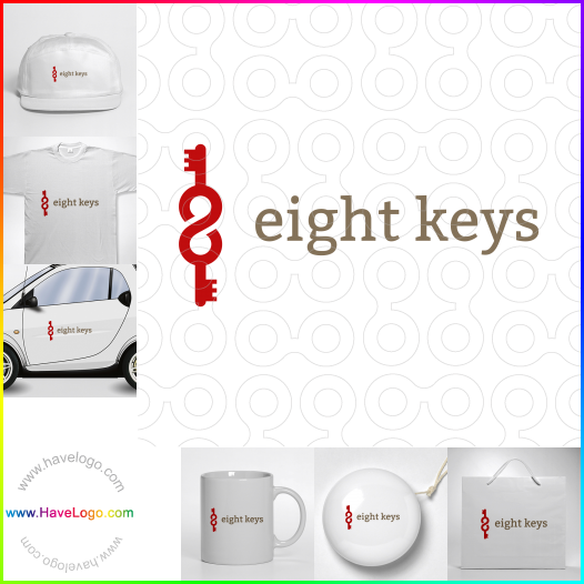 Koop een Acht sleutels logo - ID:63384