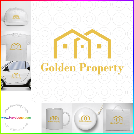 Compra un diseño de logo de Golden Property 64393