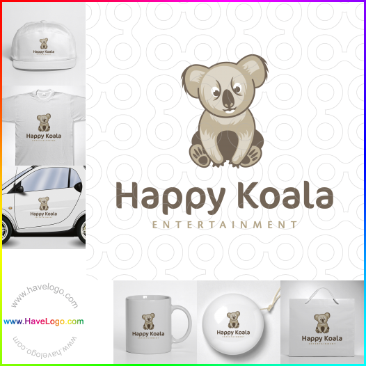 Compra un diseño de logo de Feliz Koala 62069