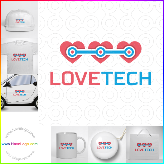 Compra un diseño de logo de Love Tech 60792