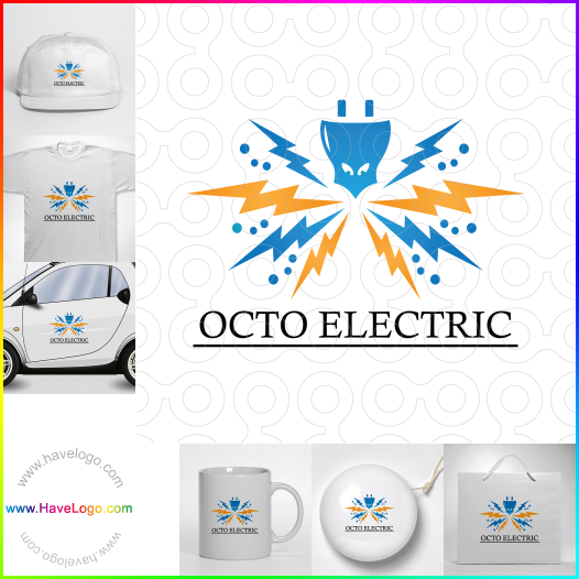 Compra un diseño de logo de Octo Electric 66067