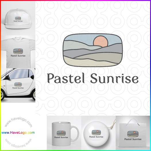 Acquista il logo dello Sunrise pastello 60555