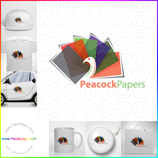 Compra un diseño de logo de Peacock Paper 65429