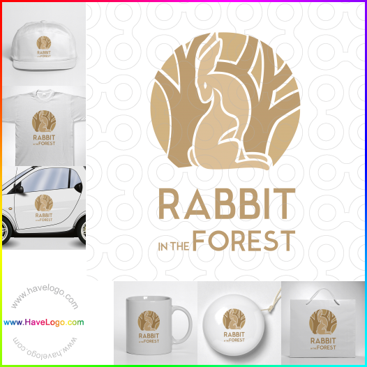 Acquista il logo dello Coniglio nella foresta 61691