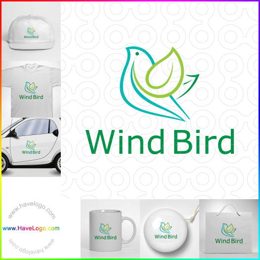 Compra un diseño de logo de Wind Bird 63122