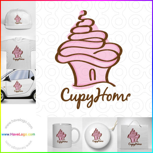 Koop een cupcake logo - ID:28274