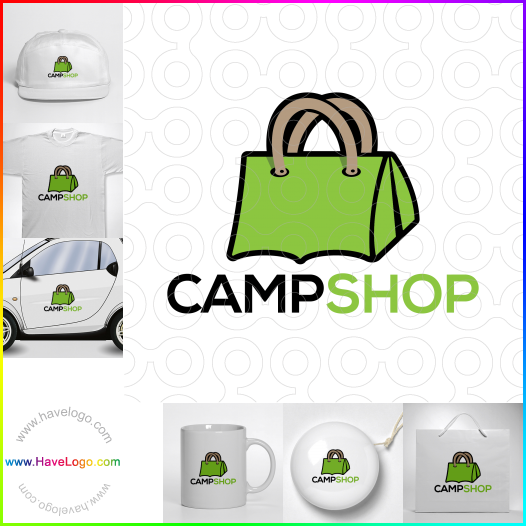 Compra un diseño de logo de Camp Shop 60245