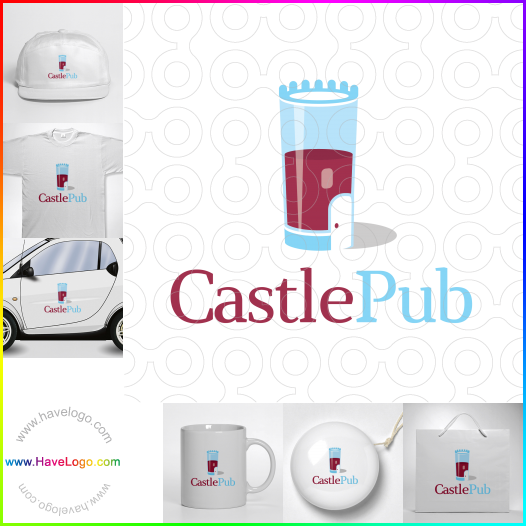 Compra un diseño de logo de Castle Pub 63915
