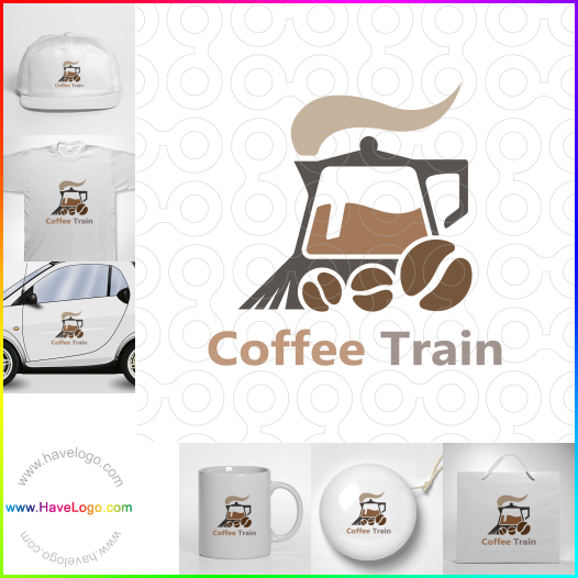 Compra un diseño de logo de Coffee Train 62274