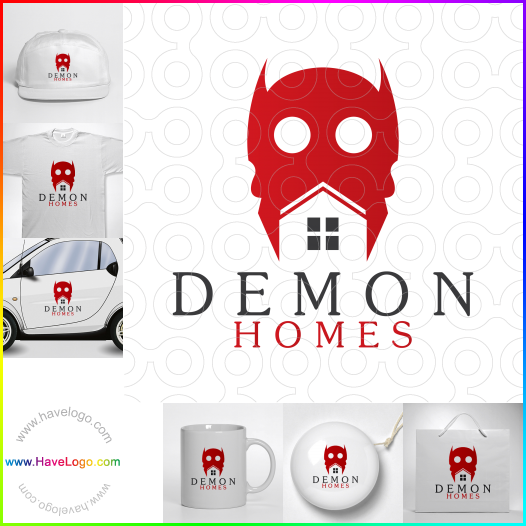 Compra un diseño de logo de Demon Homes 65646