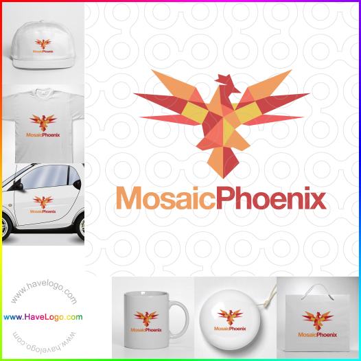 Acheter un logo de Mosaïque Phénix - 62997