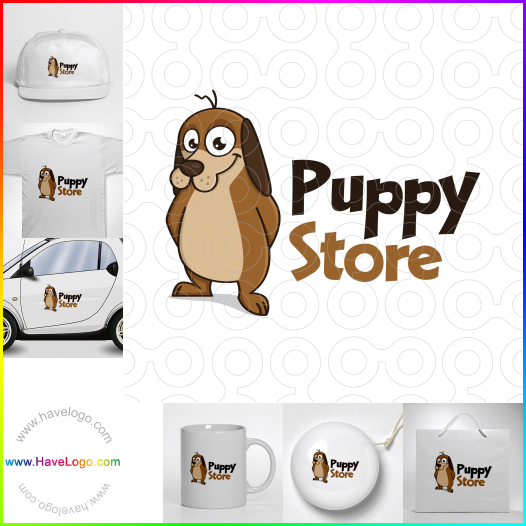 Compra un diseño de logo de Puppy Store 62676