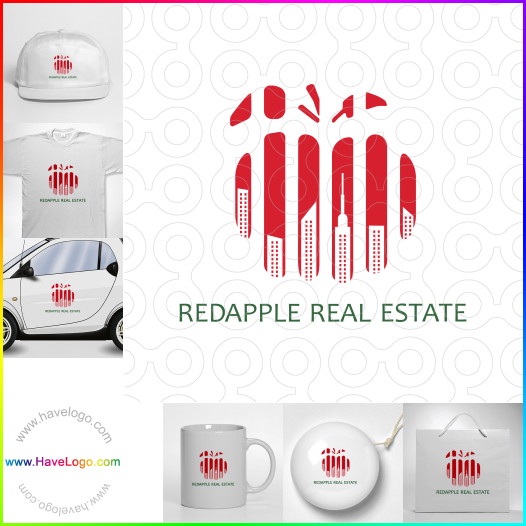 Acquista il logo dello Redapple Real Estate 66139
