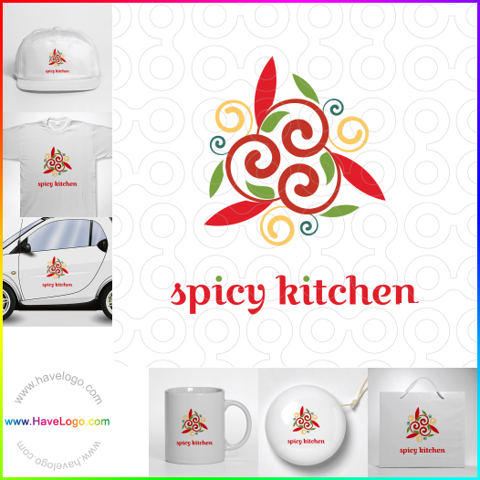 Compra un diseño de logo de Cocina picante 65997