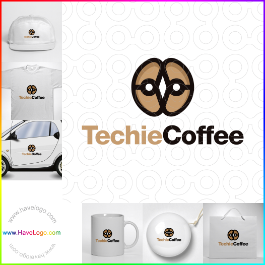 Compra un diseño de logo de Techie Coffee 64054