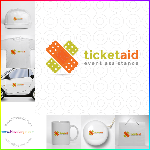 Compra un diseño de logo de Asistencia de eventos Ticket Aid 63204