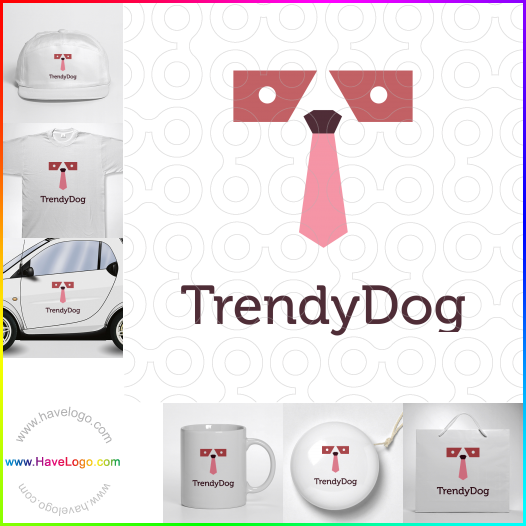 Koop een Trendy hond logo - ID:64414