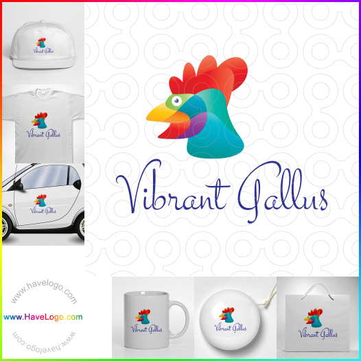 Compra un diseño de logo de Vibrant Gallus 64109
