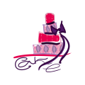 logo de pastel de cumpleaños