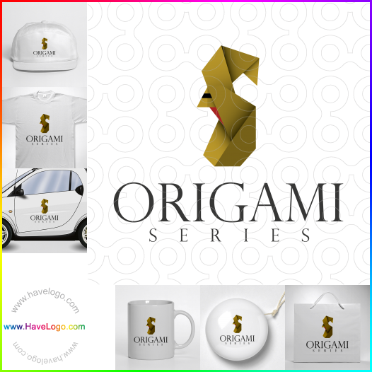 Compra un diseño de logo de origami 12662