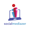 Logo médias sociaux