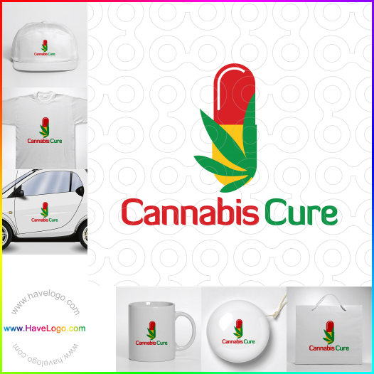 Compra un diseño de logo de Cannabis Cure 62147